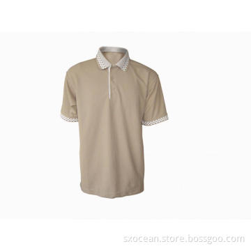 65% polyester 35% cotton man's polo-shirt short sleeve